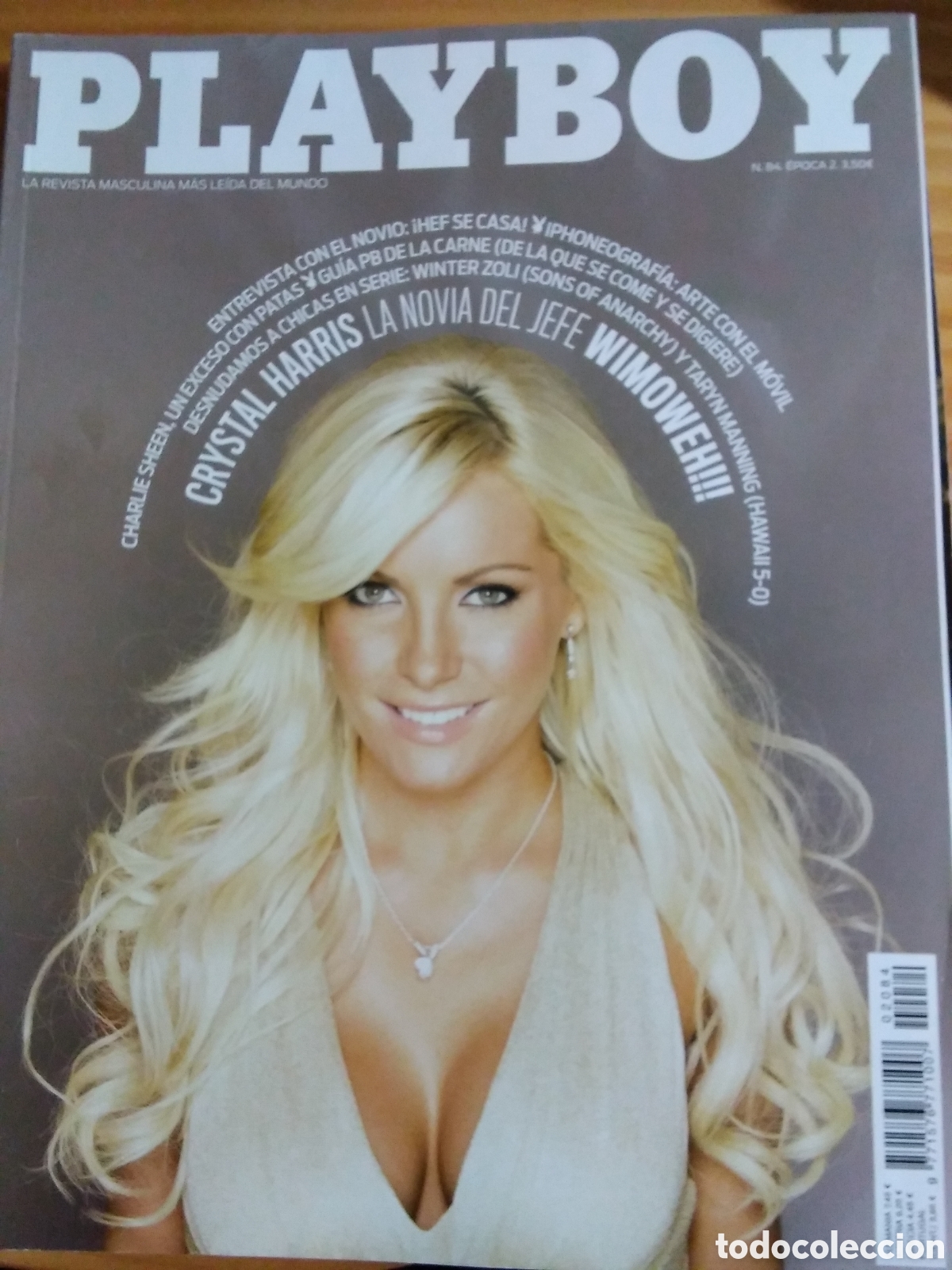 Zeitschriften: Playboy mensual espa&ntilde;ol 2&deg; epoca revista erotica n&uacute;mero 84 cristal harris