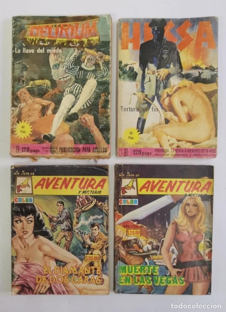 Riviste: Conjunto de revistas antiguas a color de coleccionistas, c&oacute;mic para adultos.