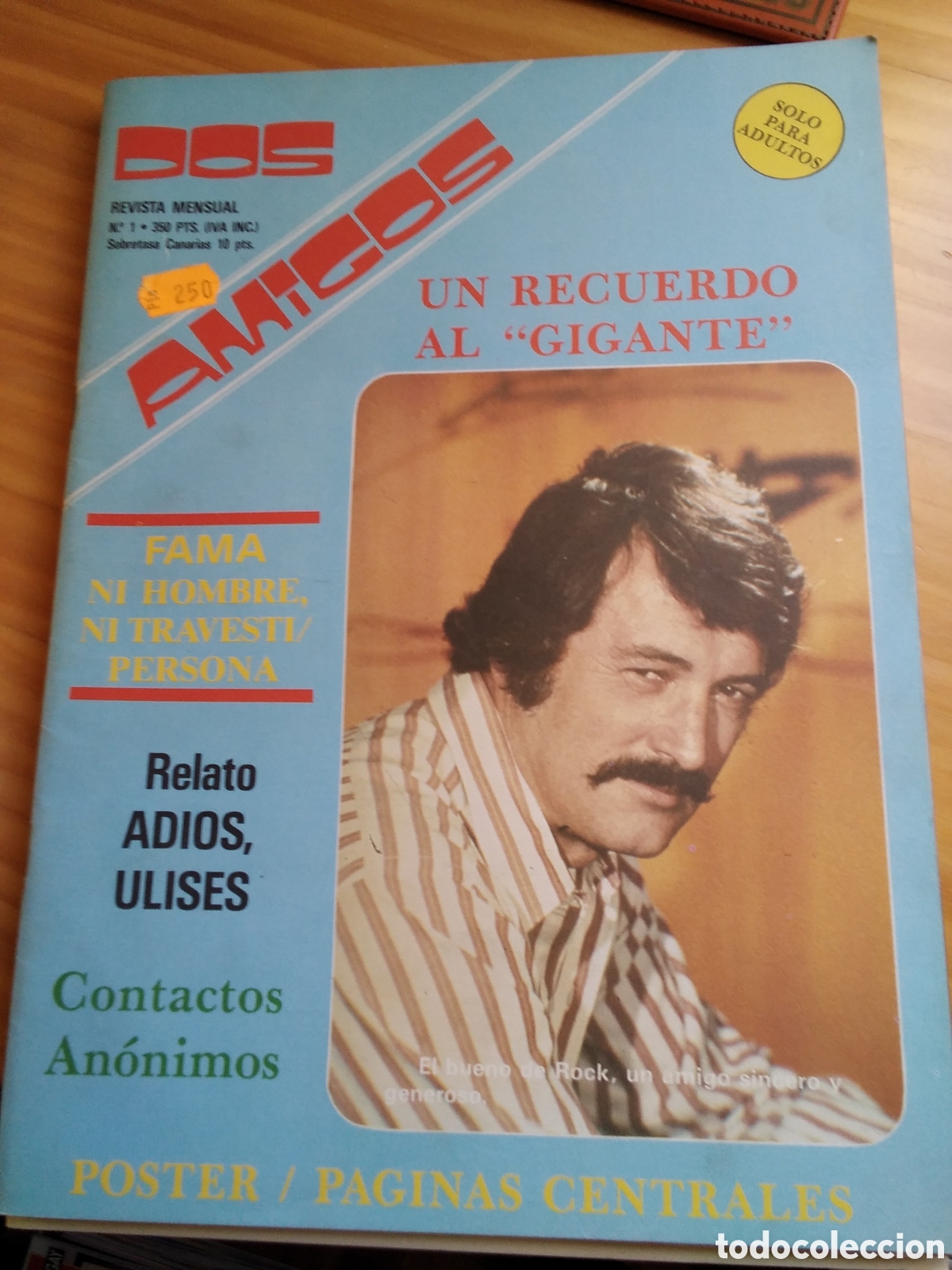 Journals: Dos amigos revista espa&ntilde;ola desnudos masculinos n&uacute;mero 1 (1987) Rock Hudson