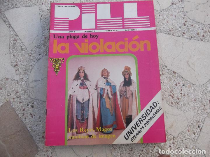 Journals: pill, la pildora para hombres, n&ordm; 2. revista espa&ntilde;ola,erotica, para adultos, la violacion