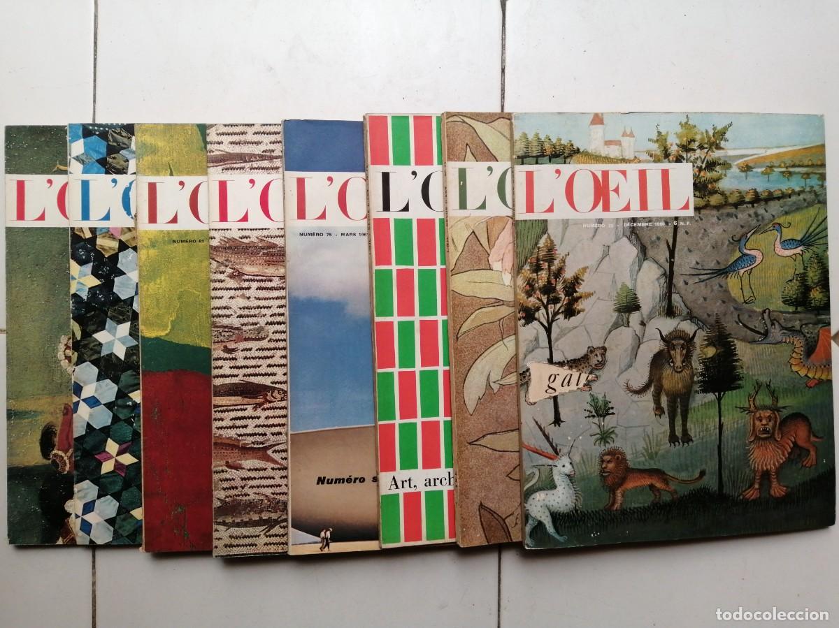 Journals: 8 L'Oeil. Revue d'art. Franc&eacute;s. A&ntilde;o 1960-61