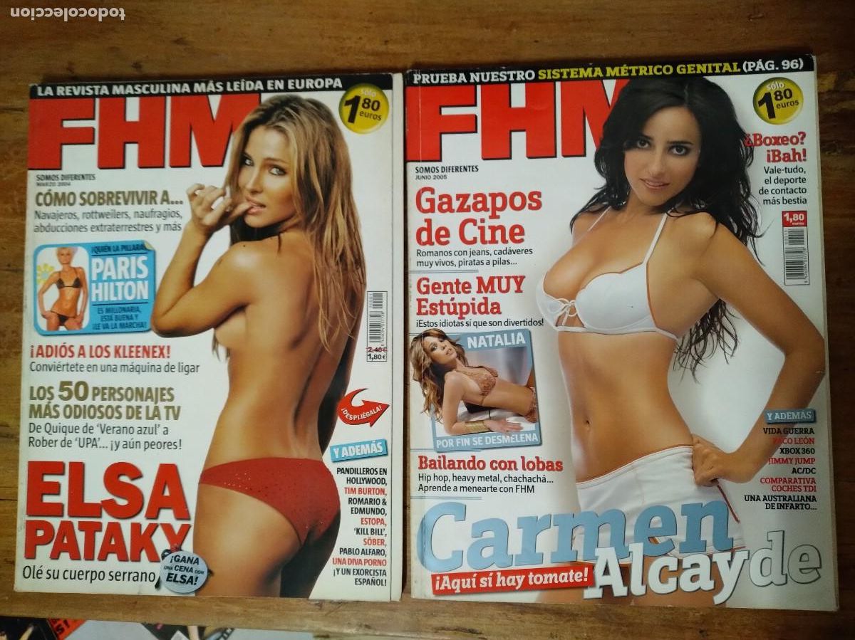 Zeitschriften: Lote 2 Revistas FHM N&deg;1 y 15-erotico para adultos-