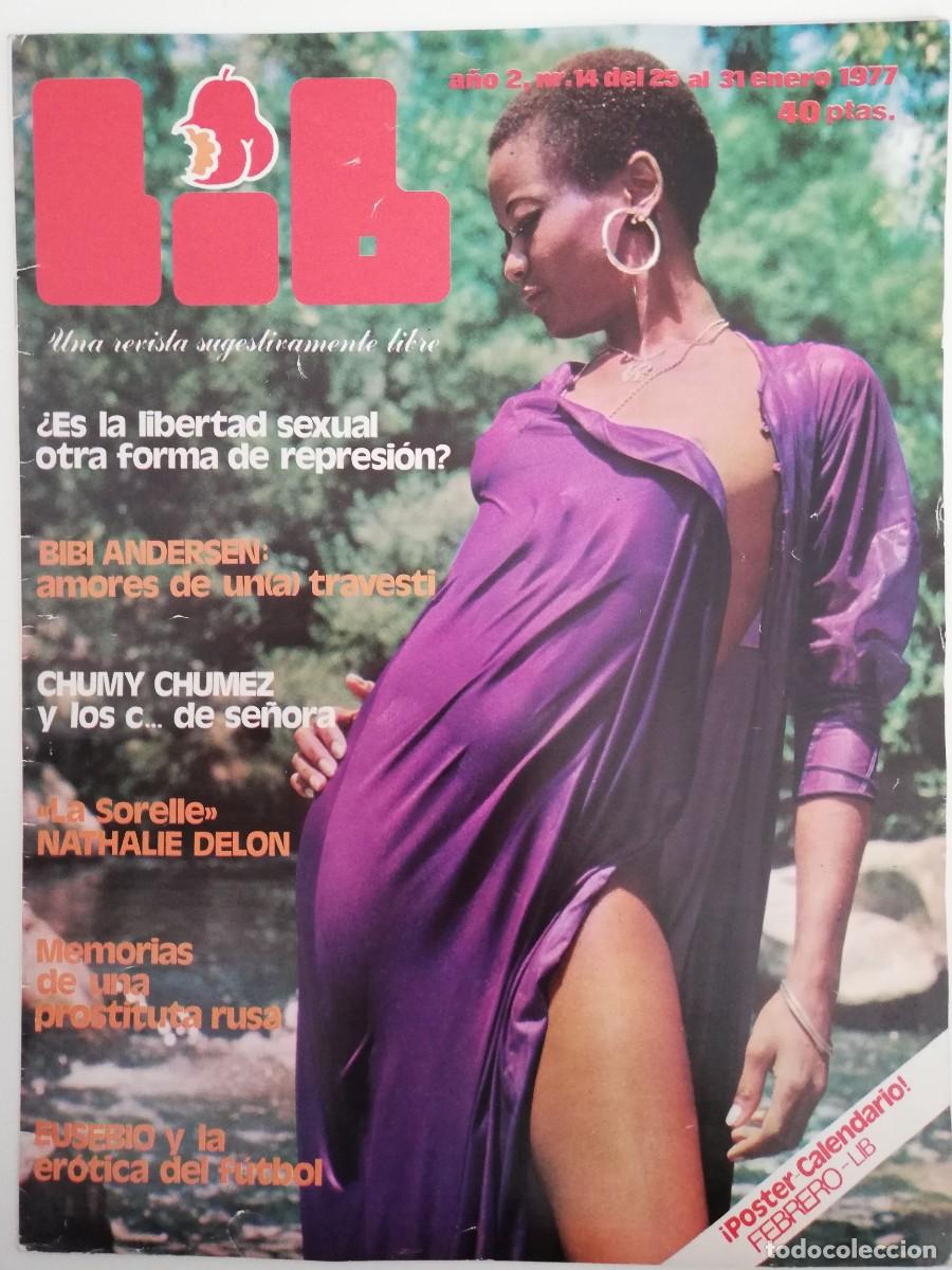 Revistas: Revista LIB n&ordm; 14 Bibi Andersen Chumy Chumez Nathalie Delon Ana Marie Rossier Eusebio Bejarano