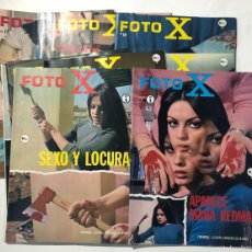 Revistas: FOTO X ( 10 EJEMPLARES ) FOTONOVELA GORE - ERÓTISMO VINTAGE AÑO 1978 / MERCOMIC / MUY RARA /SIN USAR. Lote 401079329