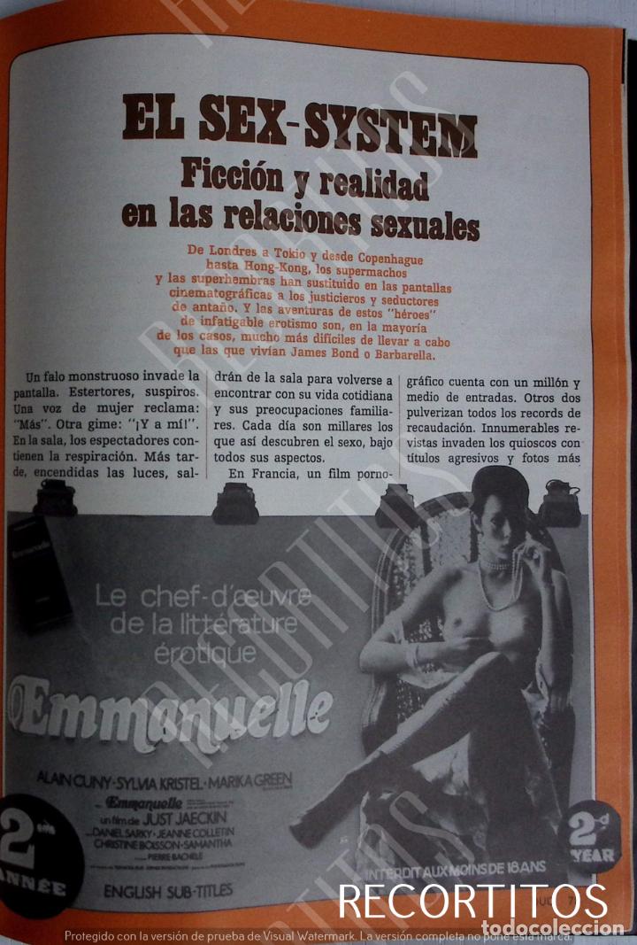Revistas: el sex system cine porno erotico emmanuelle