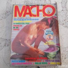 Revistas: MACHO VOL.4 Nº 10, POSTER CHINA RED, PEPITA SANDIA, SEKA LA MARILYN CINE PORNO SOLO PARA ADULTOS. Lote 402197204