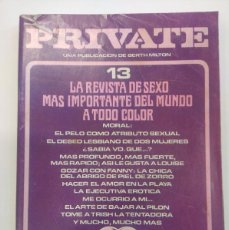 Revistas: PRIVATE Nº 13/REVISTA EROTICA.. Lote 402398939