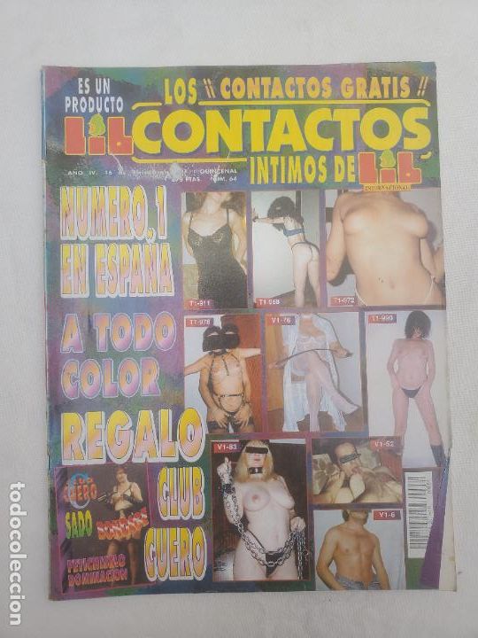 Journals: LOS CONTACTOS &Iacute;NTIMOS DE LIB N&ordm; 64: CONTACTOS, INCLUYE SUPLEMENTO CLUB CUERO: SADO, FETICHISMO