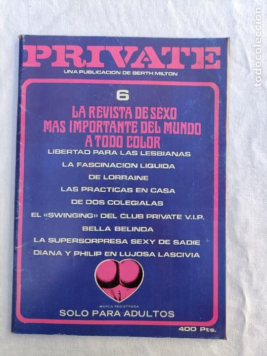 Zeitschriften: PRIVATE 6. ADULTOS. EROTICA. PORNO