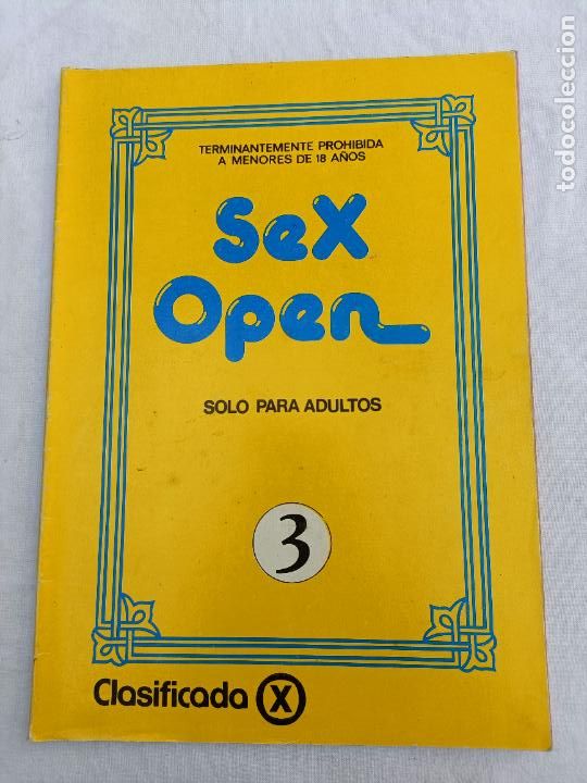 Zeitschriften: SEX OPEN 3. CLASIFICADA X. VINTAGE. ADULTOS. PORNO. EROTICA.