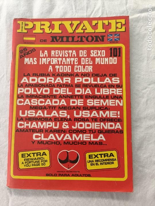 Zeitschriften: PRIVATE 101. REVISTA EROTICA PARA ADULTOS.