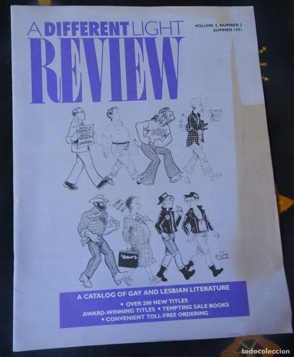 Magazines: A DIFFERENT LIGHT REVIEW, A CATALOG OF GAY AND LESBIAN LITERATURE , 1991, EN INGL&Eacute;S, VER FOTOS