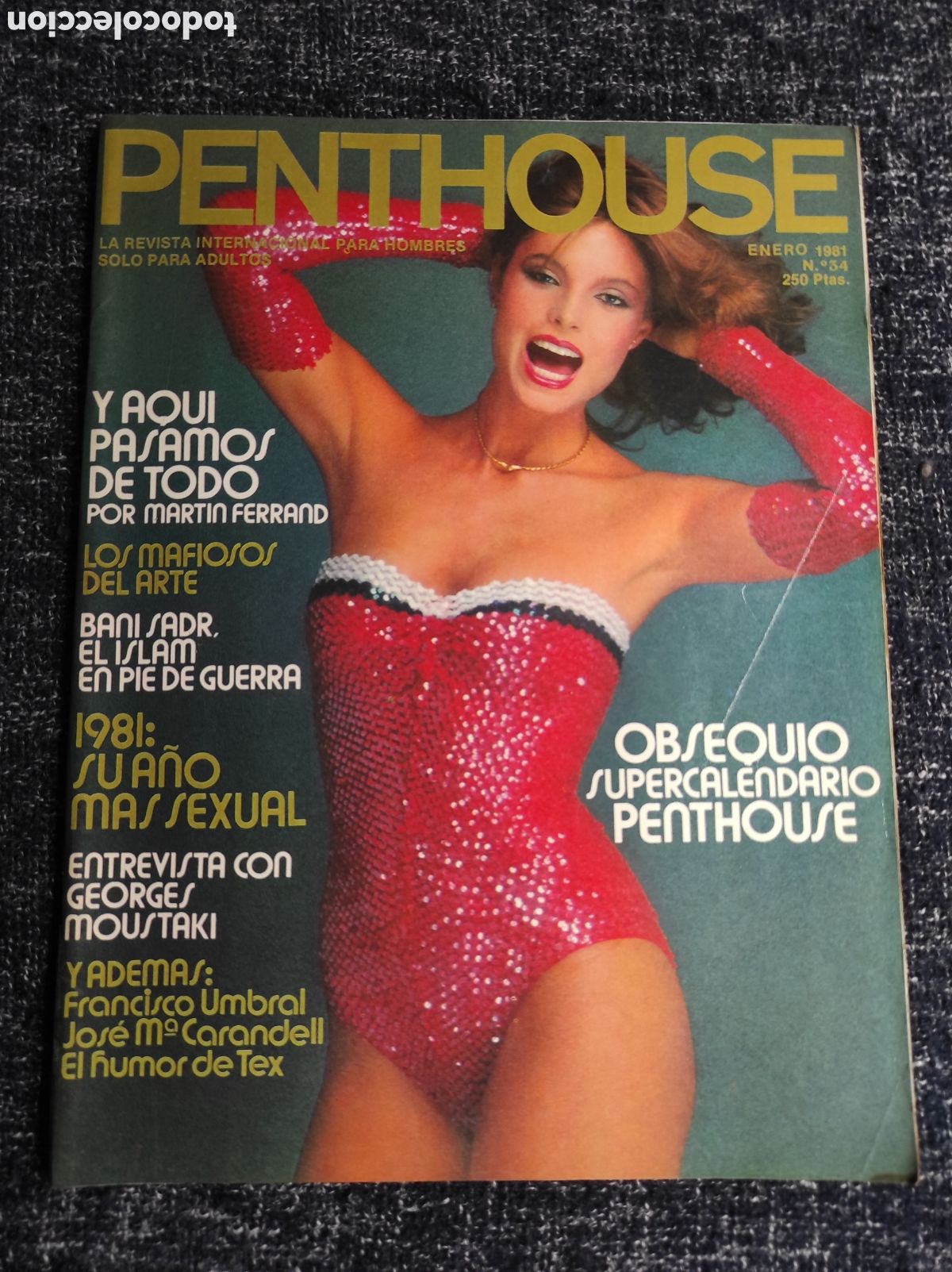 Journals: PENTHOUSE N&ordm; 34 ENERO 1981 TATIANA BELOV , GEORGE MOUSTAKI. CARMELA GARCIA MORENO, NO CALENDARIO