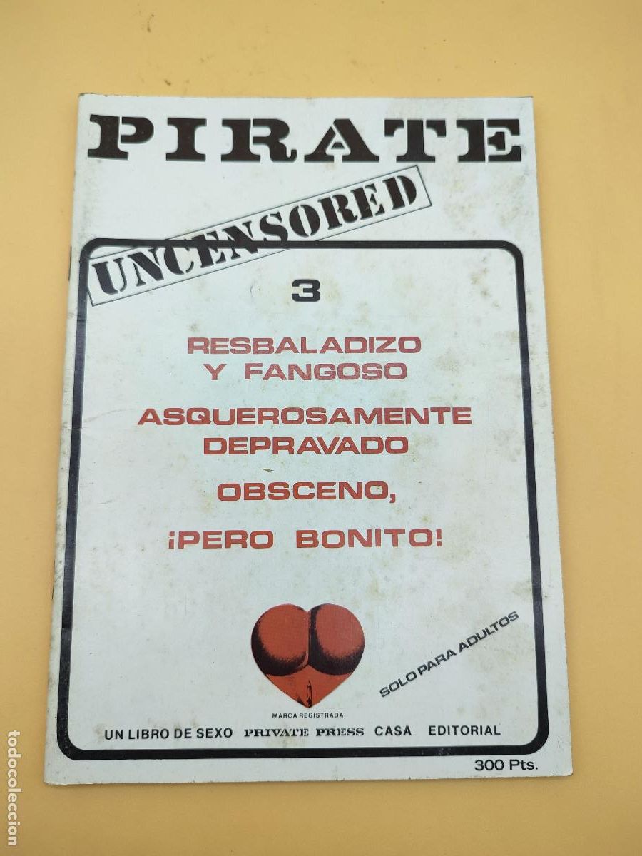 Revistas: REVISTA PORNOGRAFICA PIRATE N&ordm;3. PRIVATE N&ordm;3. 1978. TEXTO ESPA&Ntilde;OL.