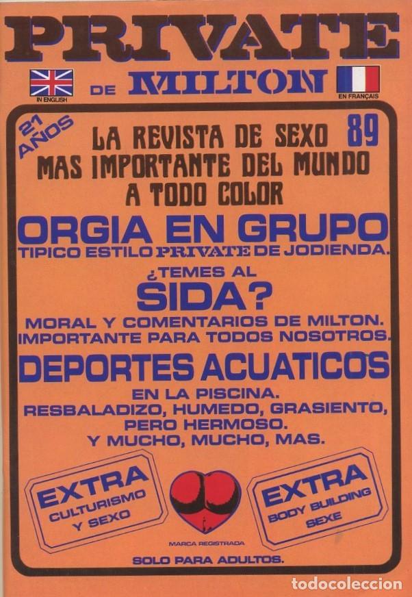 Revistas: REVISTA PARA ADULTO PRIVATE DE MILTON N&ordm;89. CON DESPERFECTOS. REVIPOR-25 ,3