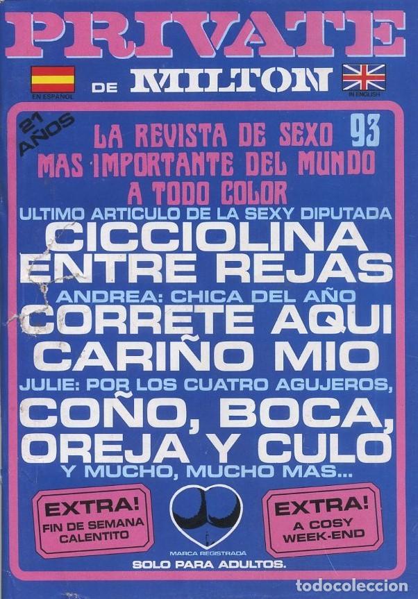 Revistas: REVISTA PARA ADULTO PRIVATE DE MILTON N&ordm;93. CON DESPERFECTOS. REVIPOR-29 ,8