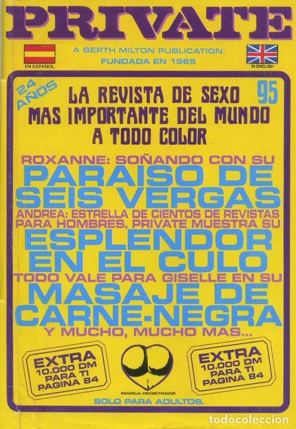 Revistas: REVISTA PARA ADULTO PRIVATE DE MILTON N&ordm;40 CON DESPERFECTOS. REVIPOR-31 ,6