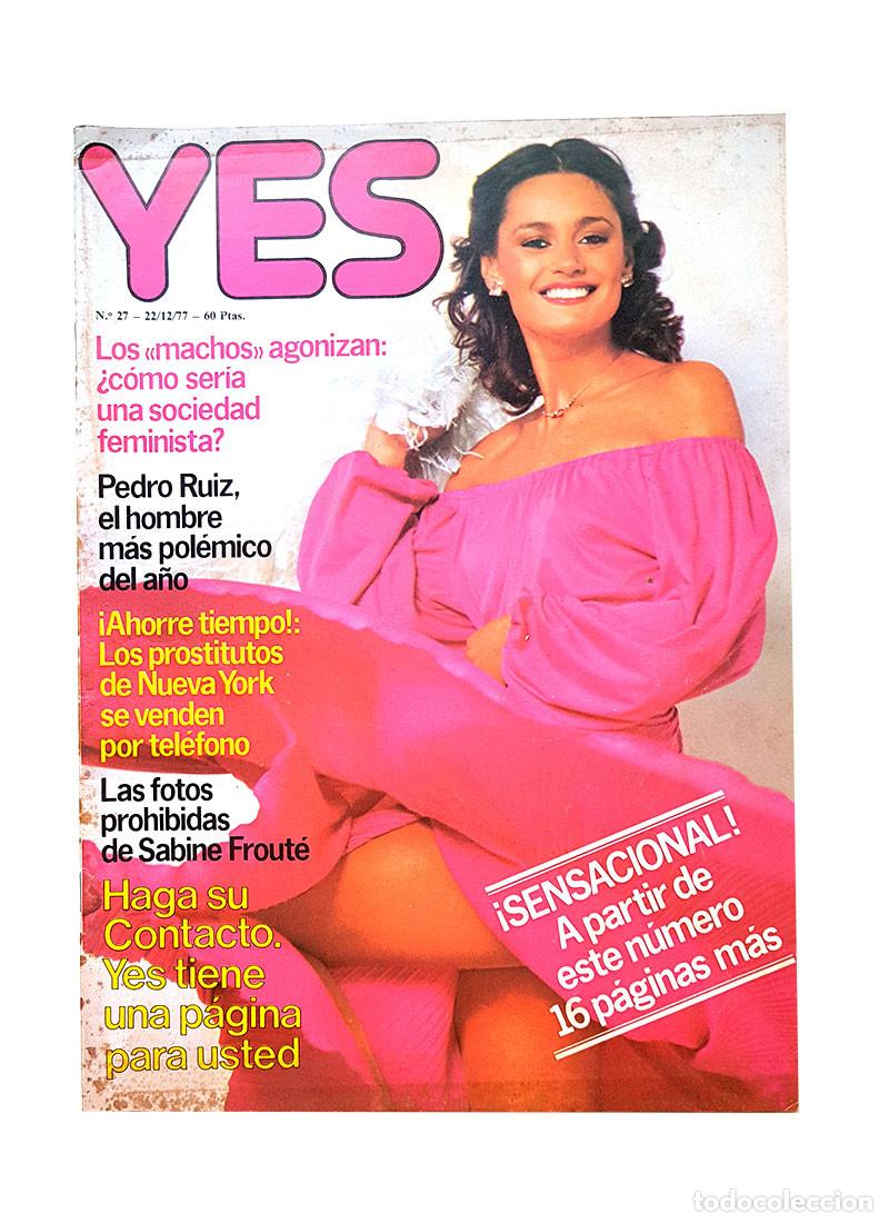 Revistas: REVISTA YES N&ordm; 27 DICIEMBRE 1977