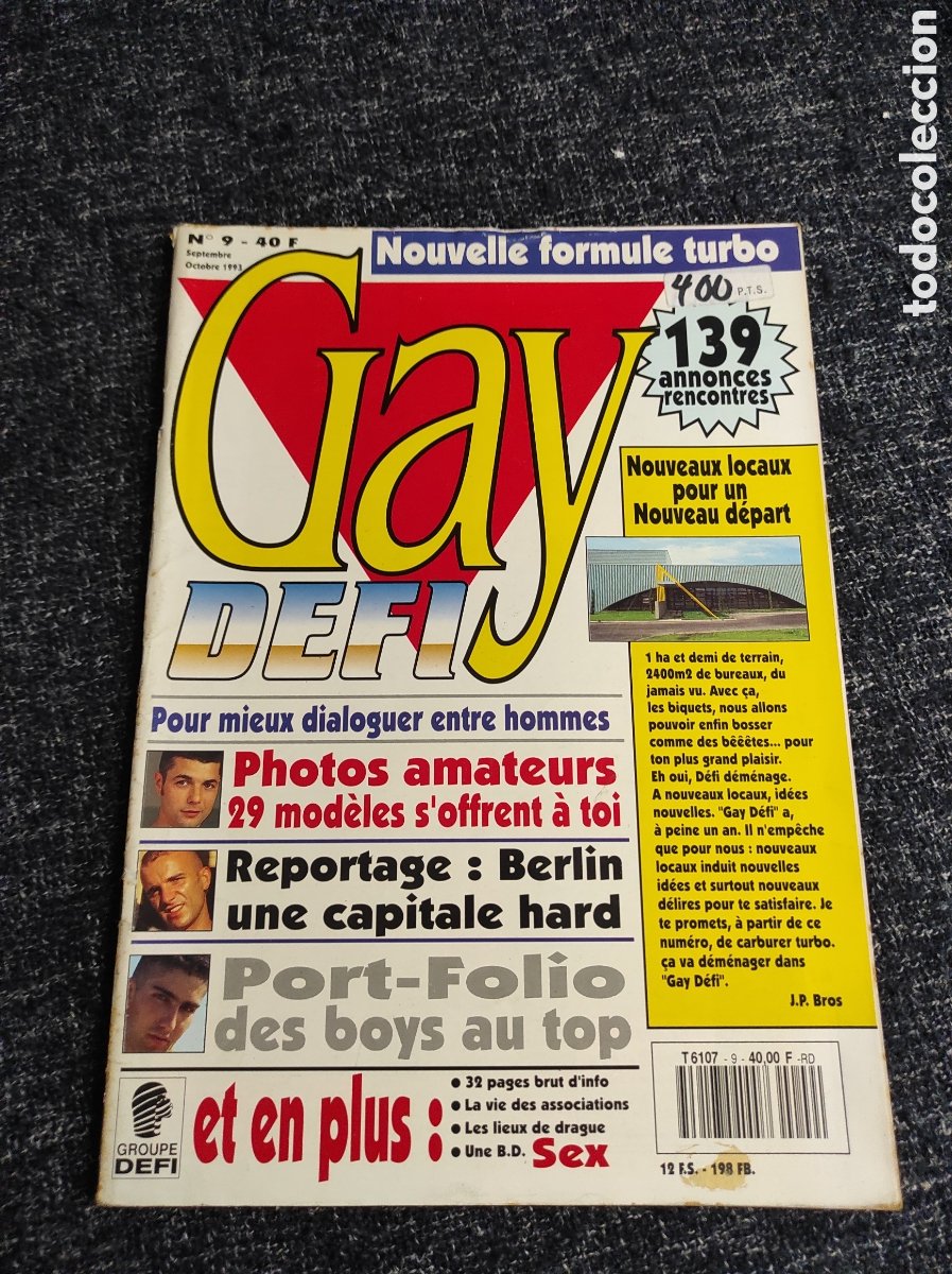 gay defi nº 9 ( revista gay años 90 - edicion e - Buy Magazines for adults  on todocoleccion