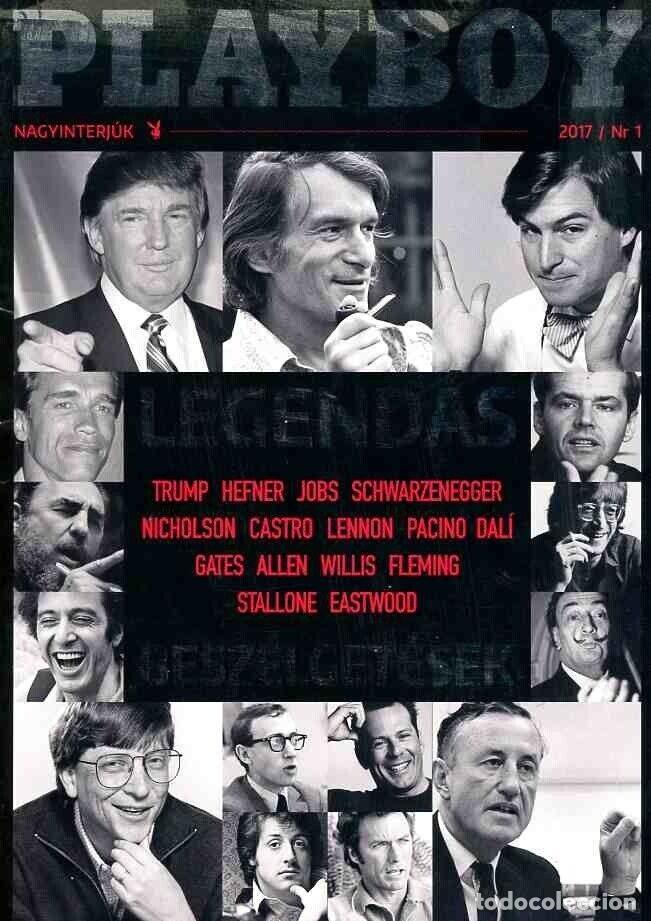 Revistas: PLAYBOY 1-2017 hungarian magazine donald trump salvador dali steve jobs