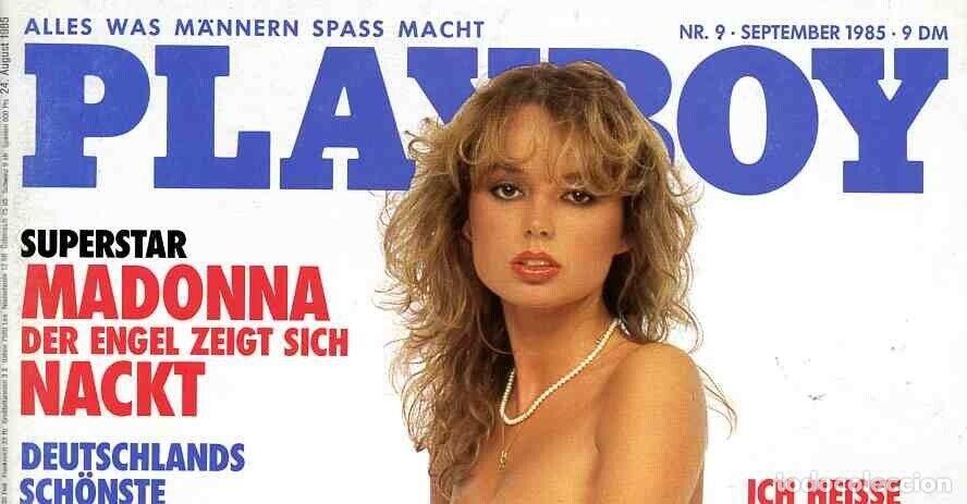 Journals: Playboy German 1985 magazine MADONNA jolanda egger lara wendel susanne montag