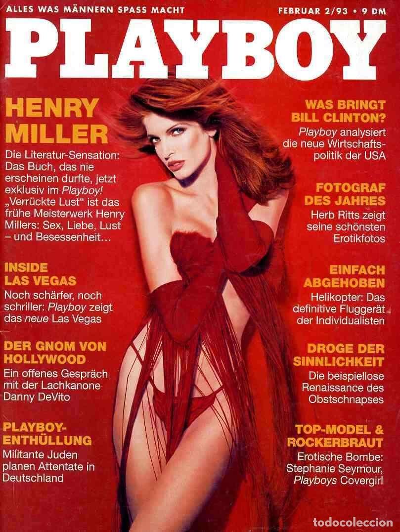 Revistas: PLAYBOY 2 1993 German STEPHANIE SEYMOUR JENNIFER LEROY magazine