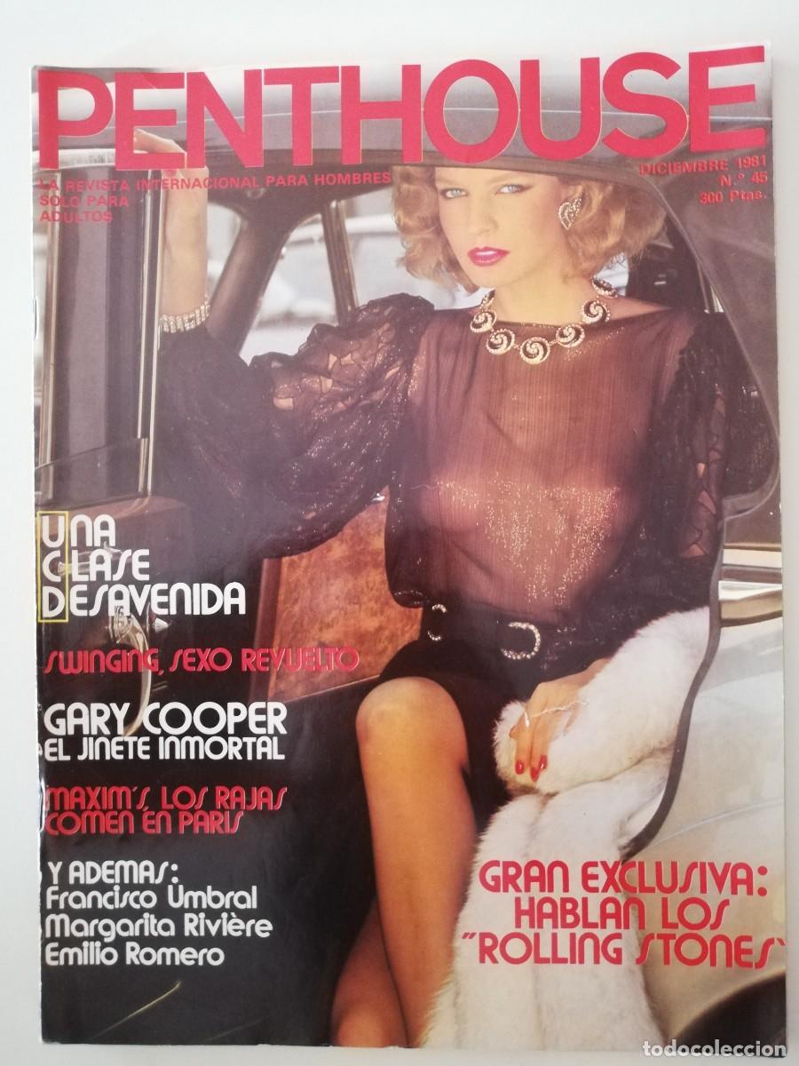 Journals: Revista PENTHOUSE n&ordm; 45 Carmen Maura Camar&oacute;n de la Isla Antonio Flores Rolling Stones Gary Cooper