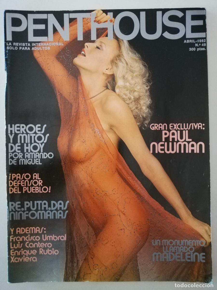 Riviste: Revista PENTHOUSE n&ordm; 49 Paul Newman Heaven 17 Alcorta Greta Ardiente Brian Anderson pelota vasca