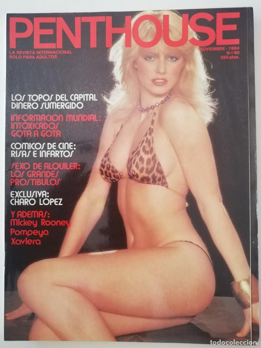 Journals: Revista PENTHOUSE n&ordm; 80 Charo L&oacute;pez Mickey Rooney Pompeya Carlos Avallone Las Vegas Earl Miller