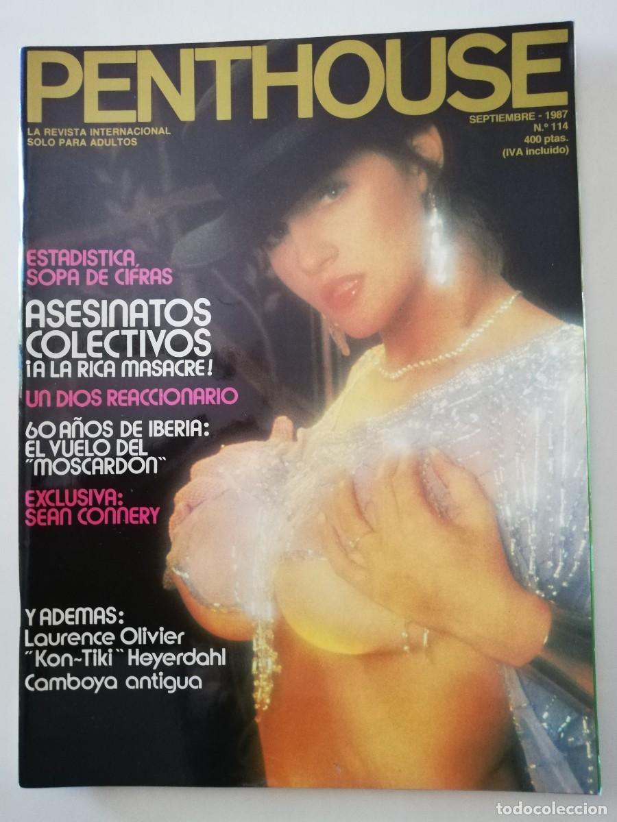 Journals: Revista PENTHOUSE n&ordm; 114 Sean Connery Irene Papas Thor Heyerdahl Laurence Olivier Suzi Randall Earl