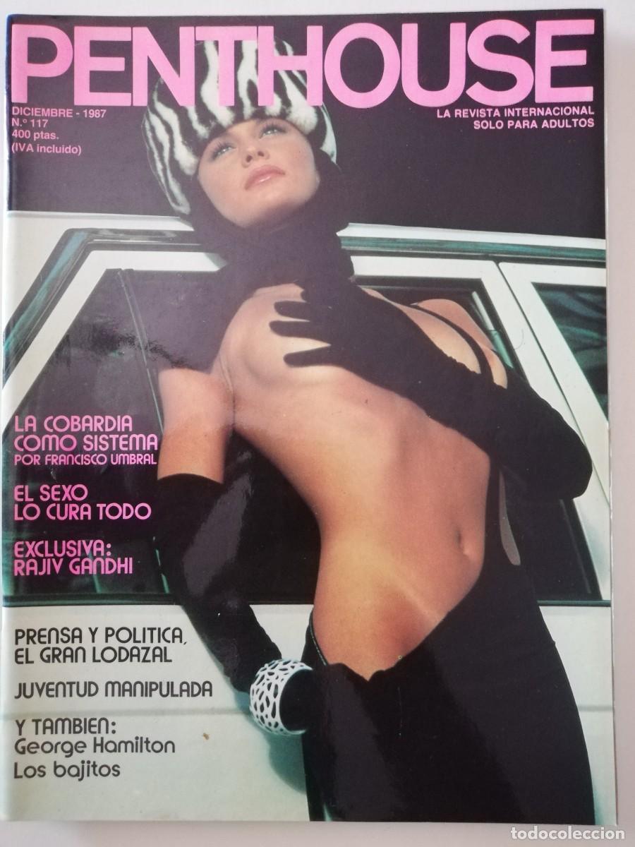 Journals: Revista PENTHOUSE n&ordm; 117 George Hamilton Manuela Vargas Rajiv Gandhi Ellesse Lisa Mandoki Ed Seeman