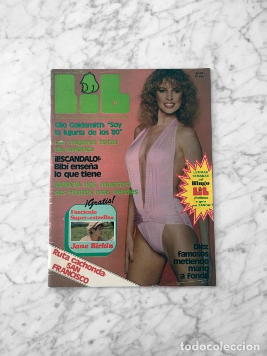 Revistas: LIB - 1981 - CLIO GOLDSMITH, TRAVESTIS, JANE BIRKIN, SAN FRANCISCO, CABARET PIERROT DE MURCIA