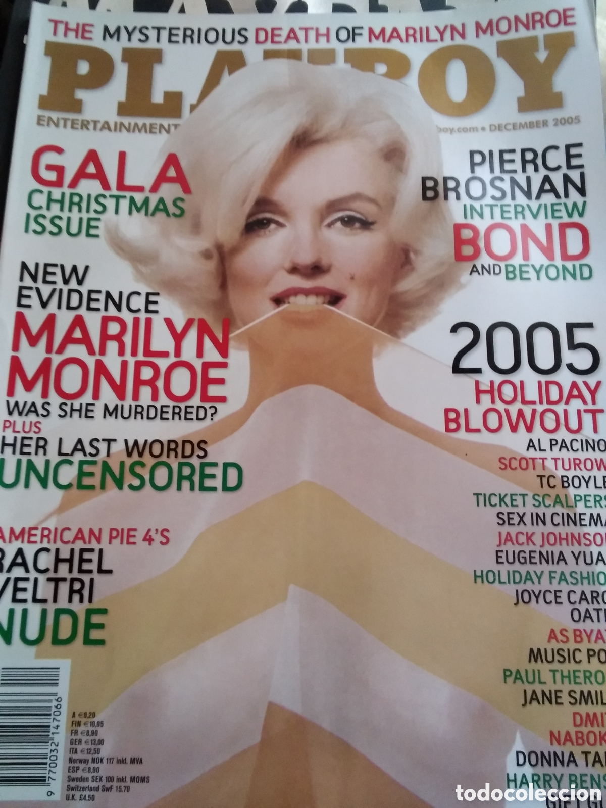 Riviste: Playboy americano revista erotica mensual a&ntilde;o 2005 diciembre Marilyn Monroe