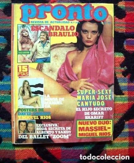 Revistas: PRONTO Abril 1976 - GIGLIOLA CINQUETTI, INMA DE SANTIS, MIGUEL RIOS, DAVID CASSIDY, CANTUDO