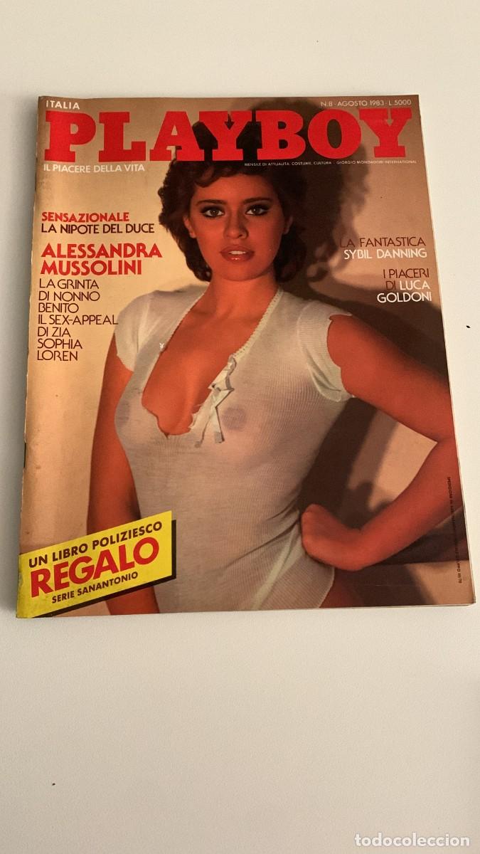 Magazines: PLAYBOY N.8 AGOSTO 1983 ALESSANDRA MUSSOLINI ALANA SOARES POSTER SYBIL DANNING SARA DE OLIVEIRO