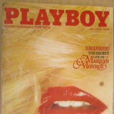 Revistas: REVISTA PLAYBOY USA MAYO 1979. THE SECRET LIFE OF MARILYN MONROE. CON DESPLEGABLE. VER FOTOS