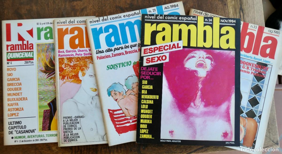 Revistas: 5 NUMEROS DE LA REVISTA RAMBLA N&ordm; 4,8,21,33 Y 34.