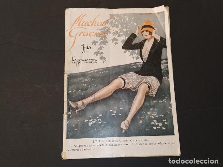 Revistas: MUCHAS GRACIAS-EXTRAORDINARIO DE PRIMAVERA-A&Ntilde;O 1927-REVISTA EROTICA ANTIGUA-VER FOTOS-(V-24.679)