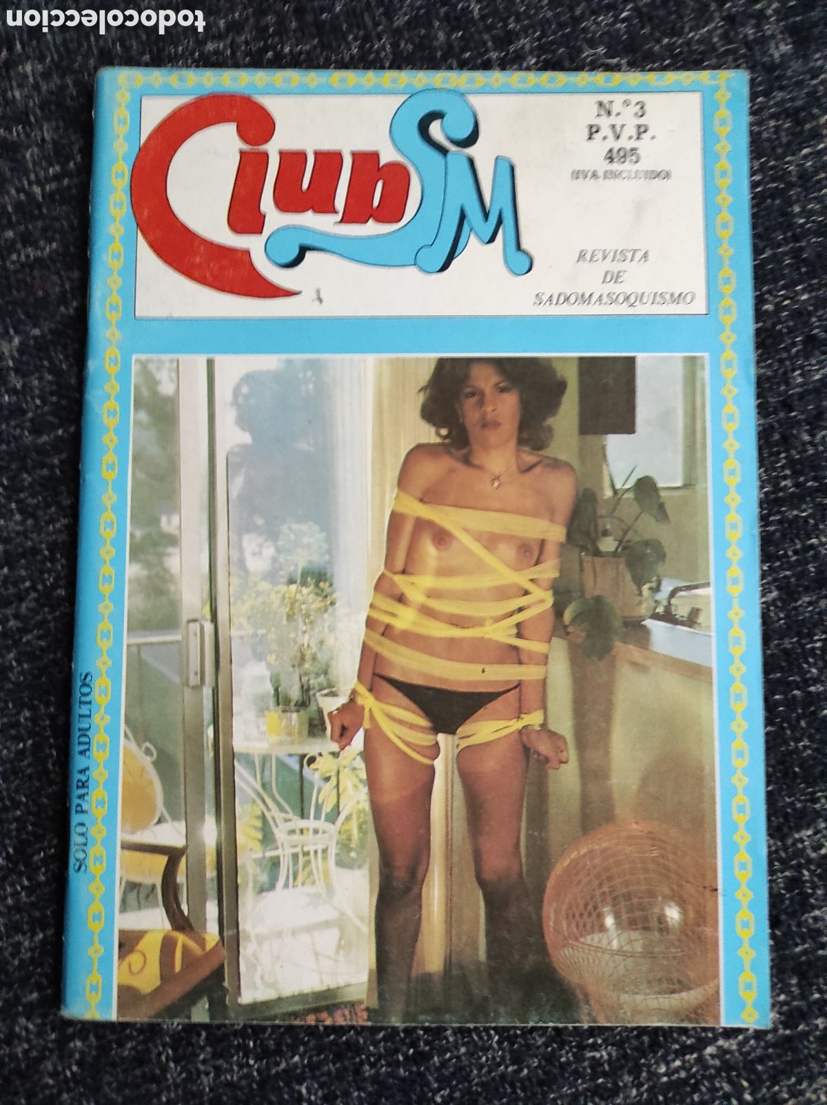 Journals: CLUB SM N&ordm; 3 REVISTA DE SADOMASOQUISMO ,editada : a&ntilde;os 80