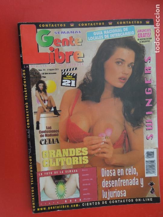 Zeitschriften: GENTE LIBRE REVISTA PORNO EROTICA N&ordm; 761-02-2001- GRANDES CLITORIS