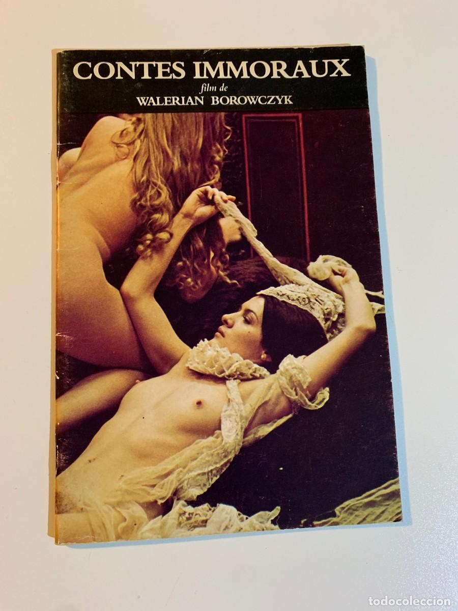 Zeitschriften: CONTES IMMORAUX FILM DE VALERIAN BOROWCZYK 1974 SIGNED BY PALOMA PICASSO DAUGHTER OF PABLO