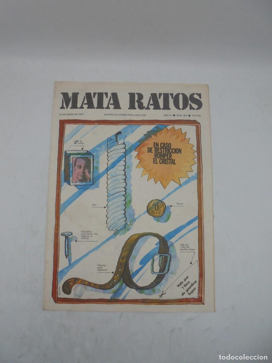 Journals: MATA RATOS. REVISTA DE HUMOR PARA ADULTOS. N&ordm;267. ENE. 1974.EN CASO DE RESTRICCION ROMPER EL CRISTAL