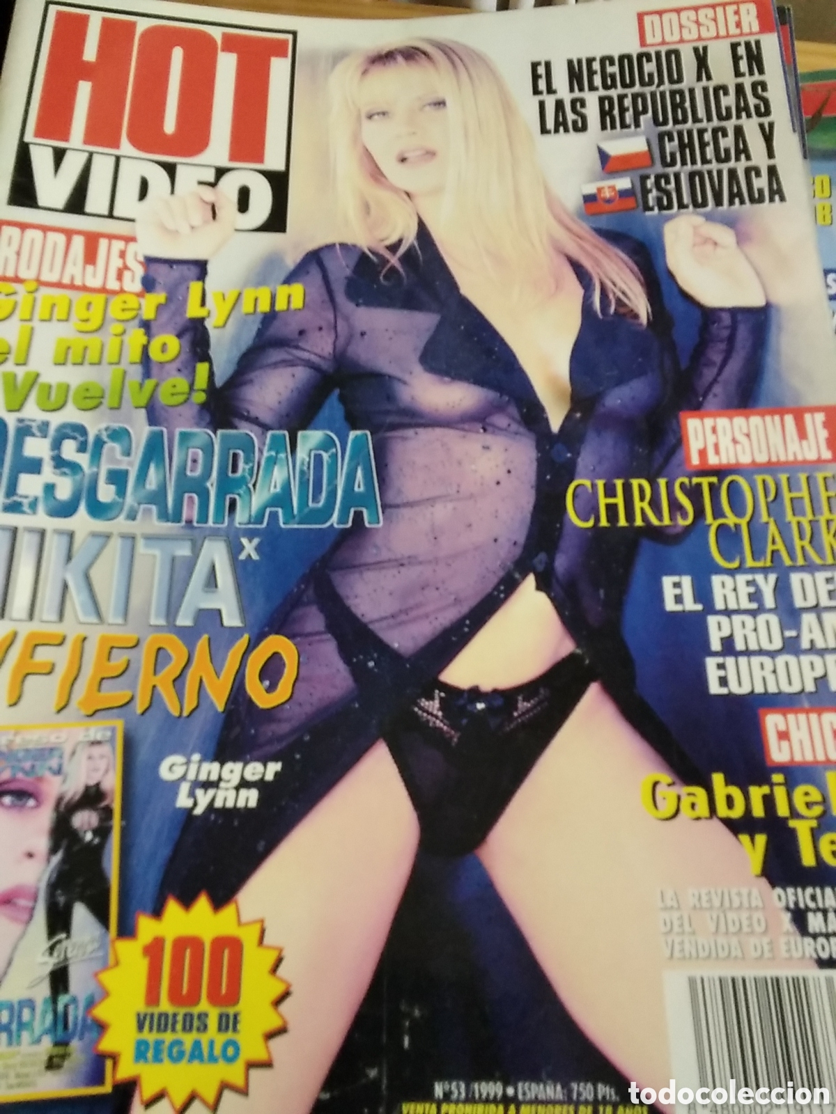 Zeitschriften: Hot video revista informativa pel&iacute;culas para adultos n&uacute;mero 53 Ginger Lynn