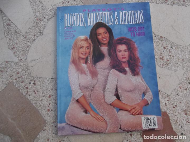 Journals: playboy's, blondes,brunettes & redheads, 1993, revista erotica u.s.a,