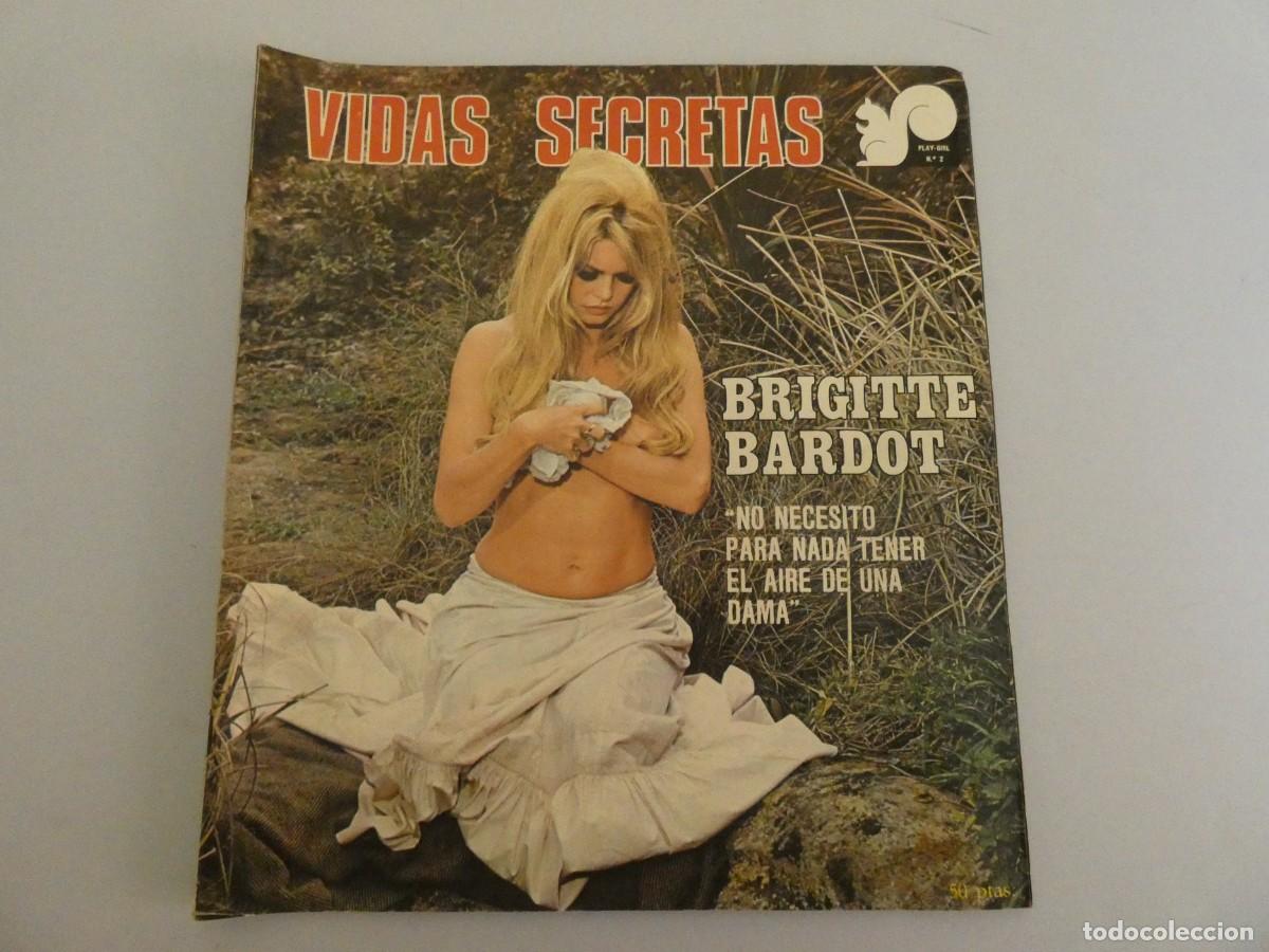 Riviste: MAGNIFICA REVISTA ANTIGUA VINTAGE EROTICA VIDAS SECRETAS BRIGITTE BARDOT PLAY GIRL 2