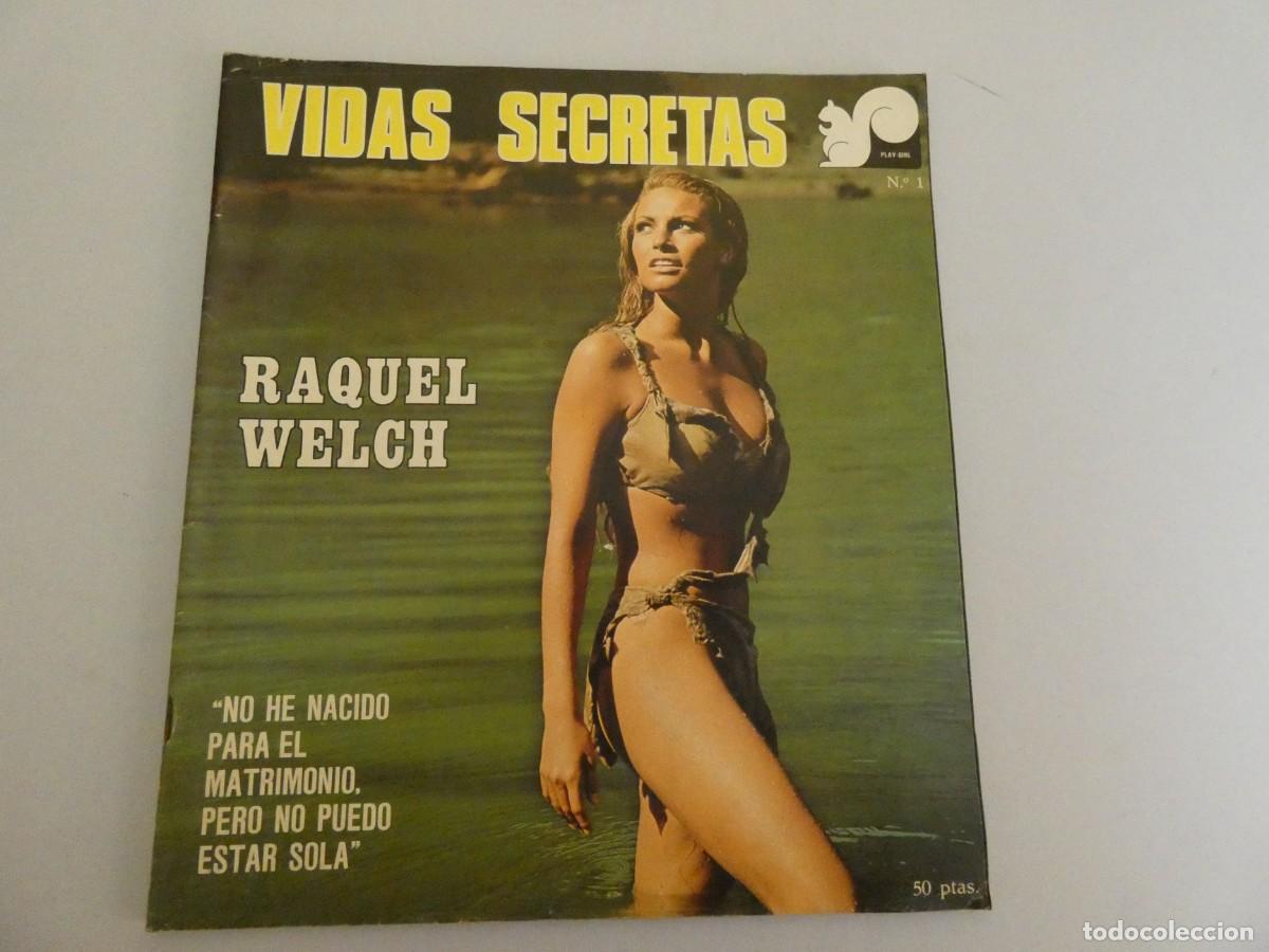Magazines: MAGNIFICA REVISTA ANTIGUA VINTAGE EROTICA VIDAS SECRETAS RAQUEL WELCH PLAY GIRL NUMERO 1