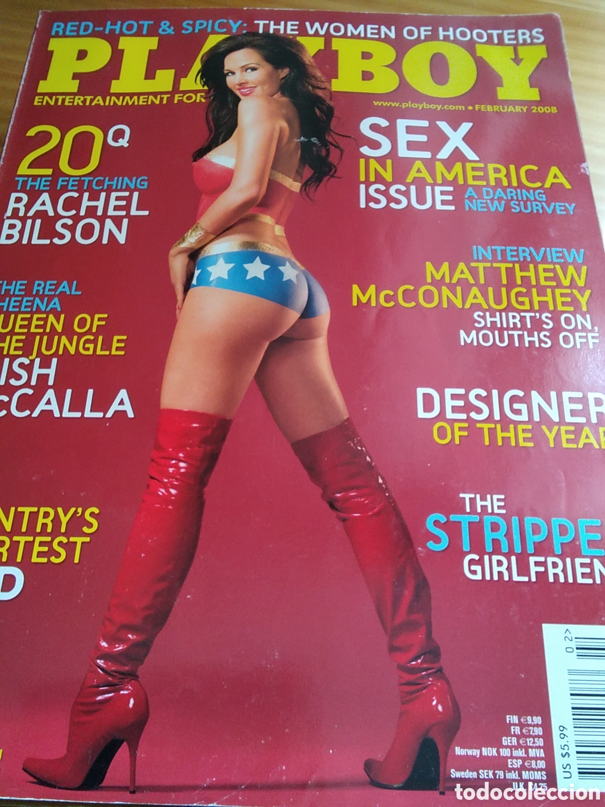 Journals: Playboy revista erotica americana mensual desnudos mujeres 2008 febrero Tiffany fallon