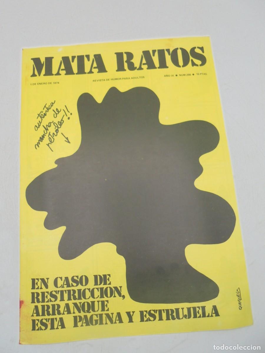 Zeitschriften: MATA RATOS. REVISTA DE HUMOR PARA ADULTOS. N&ordm;266. ENE.1974.EN CASO DE RESTRICCION ARRANQUE LA PAGINA