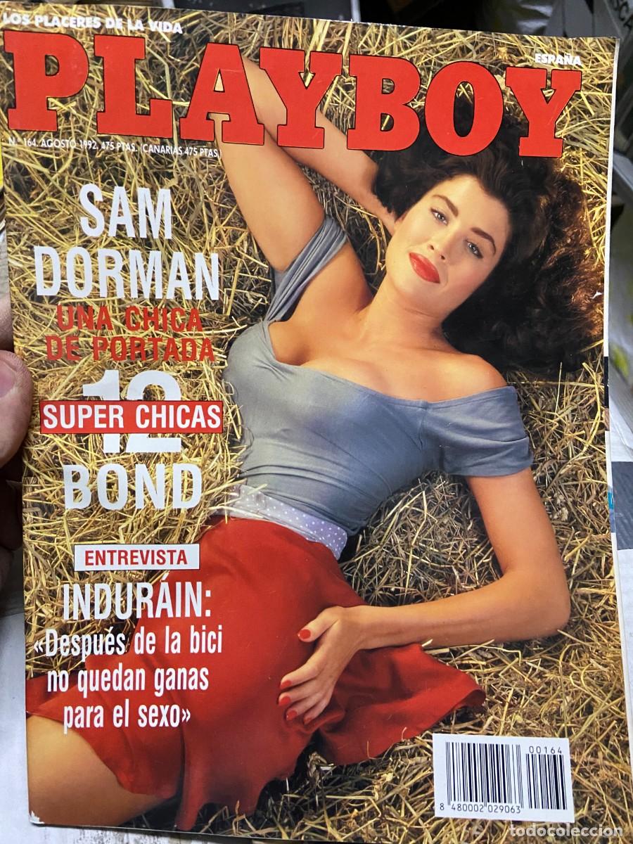 Revistas: REVISTA PLAYBOY # 164 AGOSTO 1992 SAM DORMAN CHICAS JAMES BOND INDURAIN INCLUYE POSTER