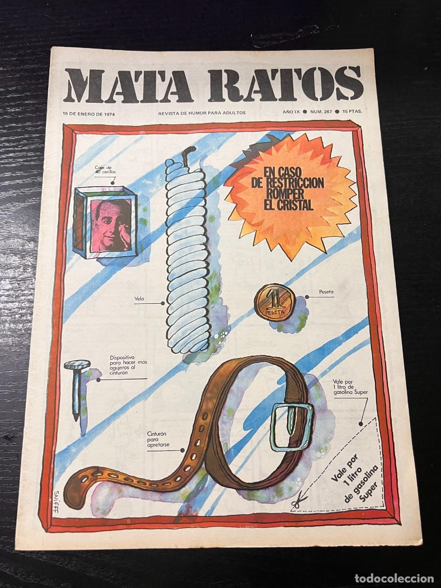 Zeitschriften: MATA RATOS. REVISTA DE HUMOR PARA ADULTOS. N&ordm; 267. ENERO, 1974.EN CASO DE RESTRICCION ROMPER CRISTAL
